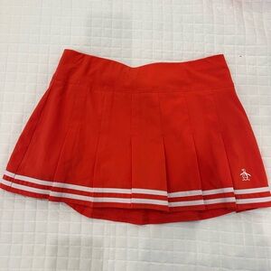Bright Orange Tennis Skirt SZ M